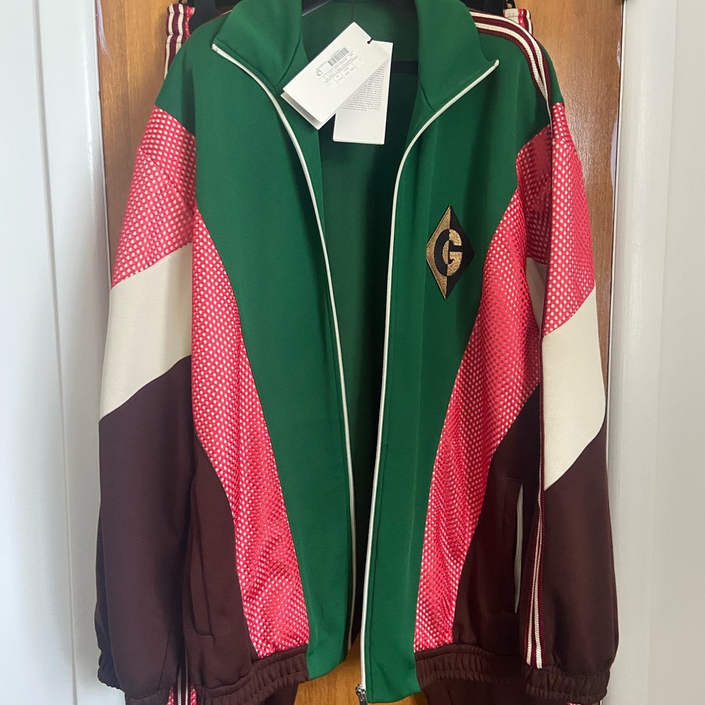 Gucci Green and Pink Track Jacket